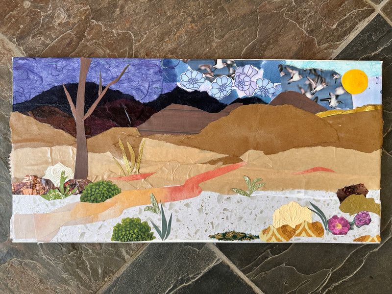 08.02.2025 Assemblage Art - Landscape Collage