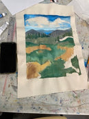 05.09.2026 Embroidery + Watercolor on Canvas Fabric for Mother's Day
