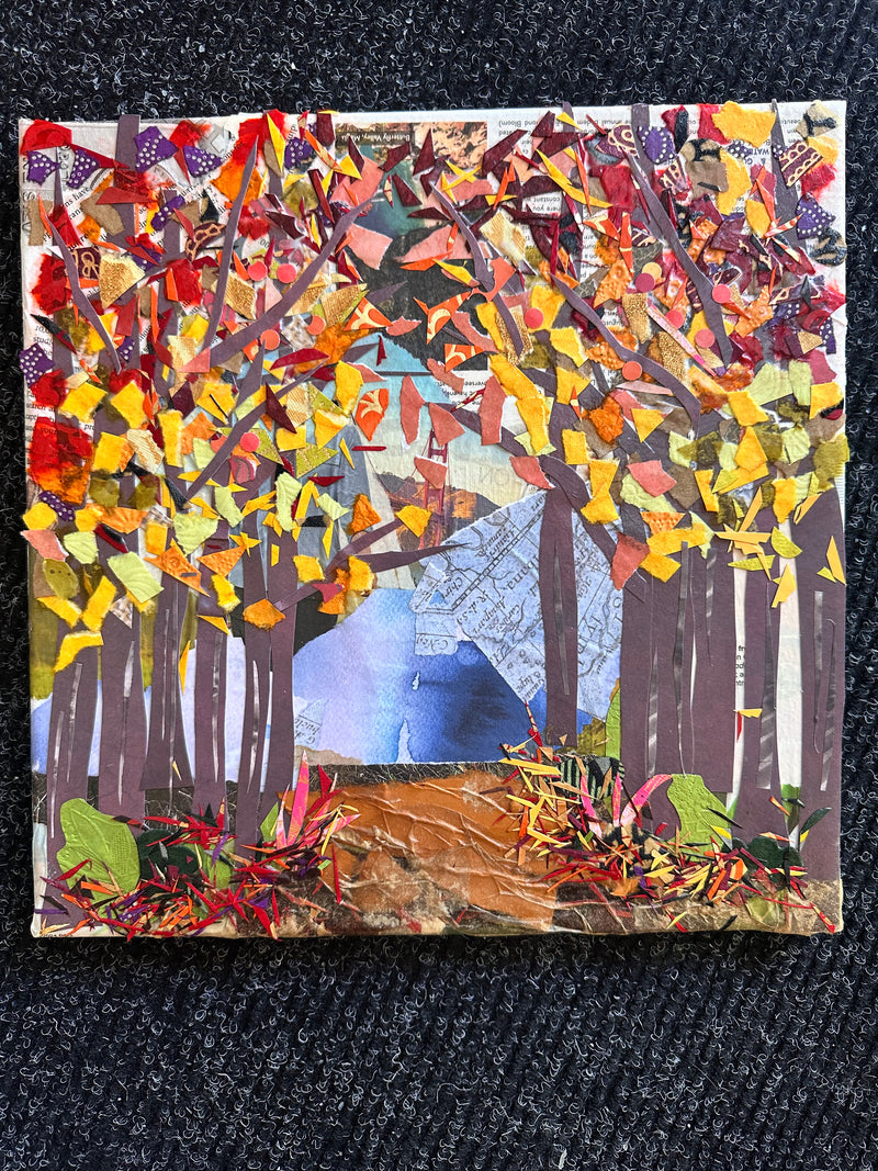 10.05.2025 Paper Collage - Fall Trees