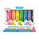 Dot-a-Lot 3D Dimensional Craft Paint - Brights 8pc