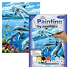 Painting by Numbers™ 16pc 8.75" x 11.375" Dolphin Painting Project