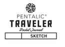 Pentalic Pocket Sketchbook Traveler Journal 3"x 4" , 160 Pages