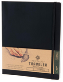 Pentalic Traveler Pocket Journal 8" x 10"  160pg 74lbs Sketch - Black