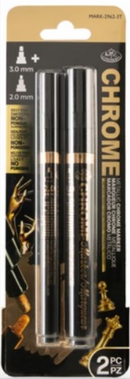 Royal & Langnickel Acrylic Chrome Markers Gold 2 Pk