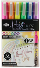 Royal & Langnickel 6PC OUTLINE 2MM HALO Marker