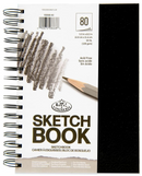 Royal & Langnickel 5.5" x 8.5" inch Spiral Sketchbook, White