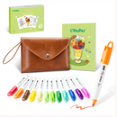 Ohuhu 12 Colors Mini Alcohol Markers Brush Tip - Nalu Travel Coloring Kit