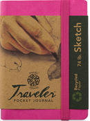 Pentalic Pocket Sketchbook Traveler Journal 3"x 4" , 160 Pages