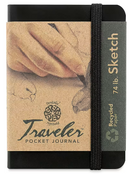 Pentalic Pocket Sketchbook Traveler Journal 3"x 4" , 160 Pages