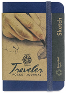 Pentalic Pocket Sketchbook Traveler Journal 3"x 4" , 160 Pages