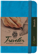 Pentalic Pocket Sketchbook Traveler Journal 3"x 4" , 160 Pages
