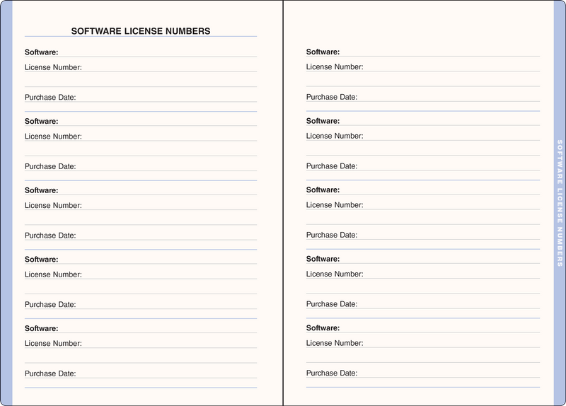 Wildflower Garden Large Internet Address & Password Logbook