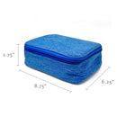 Wrapables Large Capacity 72 Slot Pencil Case for Colored Pencils, Stationery Pouch: Blue