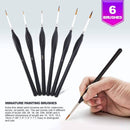 PIXISS Miniature Brushes with Precision Crafting Knife Bundl