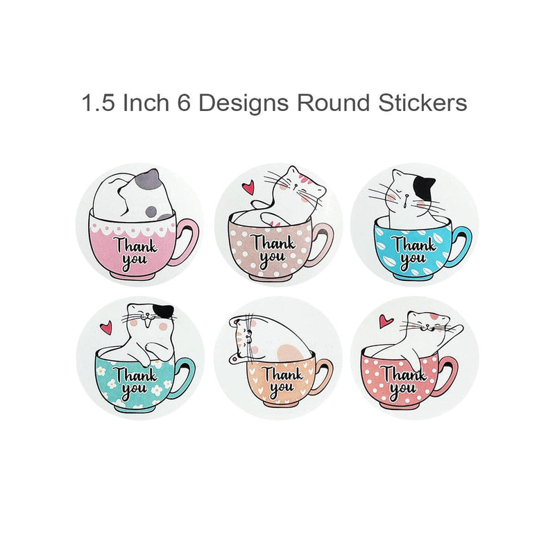 Wrapables 1.5" / 2" Thank You Stickers Roll: Gold Foil Sprig 1.5 inch