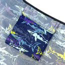 Wrapables Large & Small Foldable Tote Nylon Reusable Grocery Bags, Set of 2: Doggy Sushi