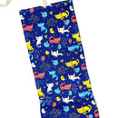 Wrapables Pencil Roll Organizer,  Wrap Pouch (72 slots): Cats & Birds