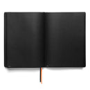 Pitch Black Dotted Journal | All Black Paper Notebook: B5