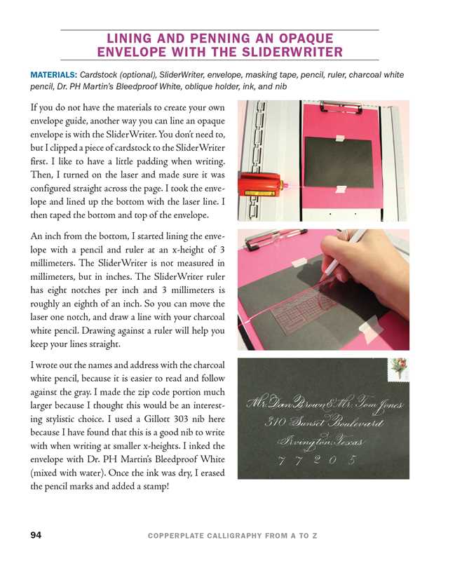 Copperplate Calligraphy from A to Z by Sarah Richardson