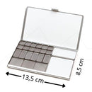 Art Toolkit Folio Palette Silver w/ Assorted Pans