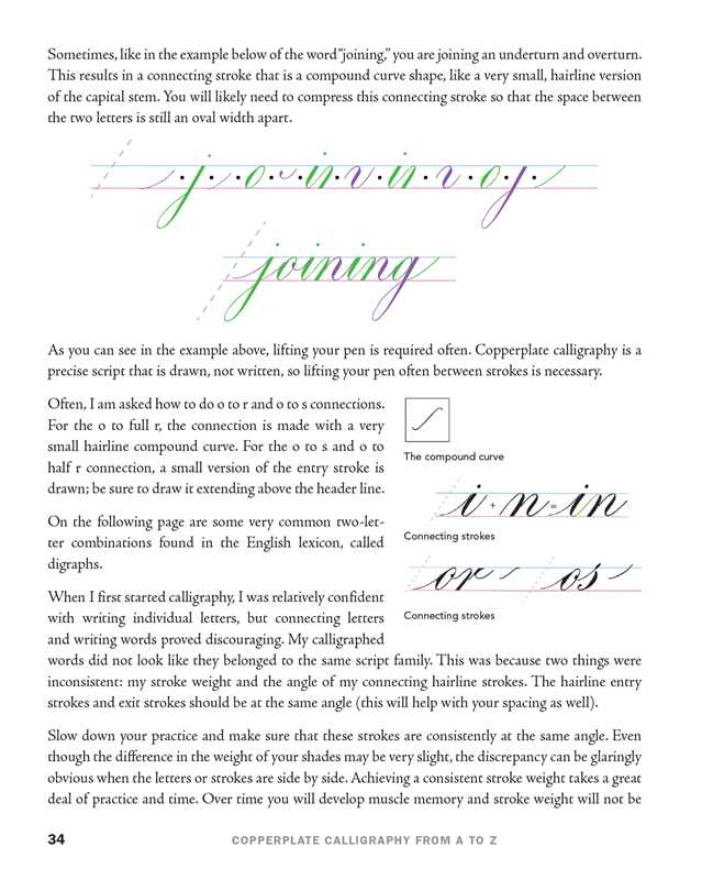 Copperplate Calligraphy from A to Z by Sarah Richardson