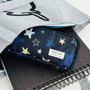 Wrapables Large Capacity Pencil Case, 3 Compartment Pouch: Cactus