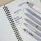 Wrapables 5 Gel Pens + 1 Highlighter Writing Set: Purple