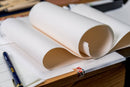 Kozo Washi Paper, Four Long Sheets with Underlay