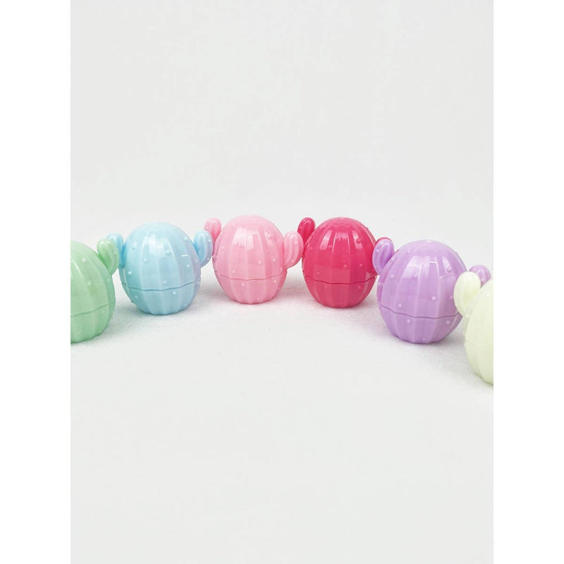 Cute Cactus Lip Balm: MIX COLOR / ONE(24)