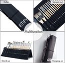 ARTIFY 24 pcs Enhanced Synthetic Brush Set, Expert Series: Black