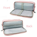 Wrapables Large Capacity Pencil Case, 3 Compartment Pouch: Cactus