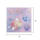 Wrapables Decorative Gold Foil Washi Tape and Sticker Set: Cranes Blue