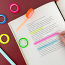 Wrapables Transparent Fluorescent Neon Removable Highlighter