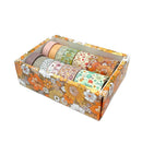 Wrapables Decorative Washi Tape Box Set for DIY Arts & Craft: Gray Geometric