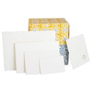 Rossi 1931 Medieval Deckle Edge Flat Cards: White / 4.75x4.75" sq