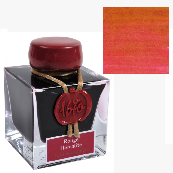 Herbin 1670 Ink with Gold Shimmer 50ml - 6 Colors: Violet Imperial