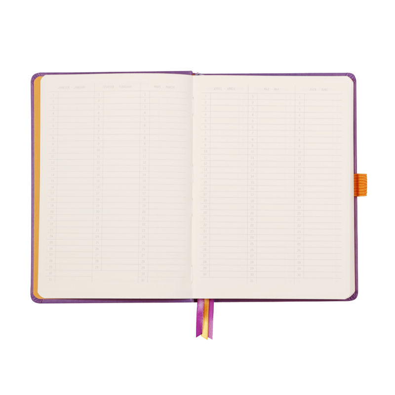 Rhodia Hardcover Goalbook Dot Bullet Journal - Ivory Paper: TURQUOISE