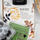 Book Tracker 3"x4" Clear Stamp (Audiobook, Ebook, TBR)