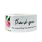 Wrapables 3" x 1" Small Business Thank You Stickers Roll: Blush (120 stickers)