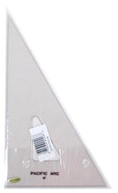 Triangle 30/60 Topaz Acrylic w/inking Edge 8in