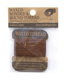 MULTI-PURPOSE 0.45MM WAXED BONDED ROUND POLY THREAD CARD: NATURAL