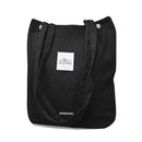 Wrapables Carry Joy Corduroy Tote Bag, Handbag: Navy