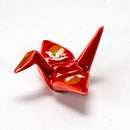 Origami Crane Porcelain Chopsticks Rest 2"L Moon Crane Red (12/288)