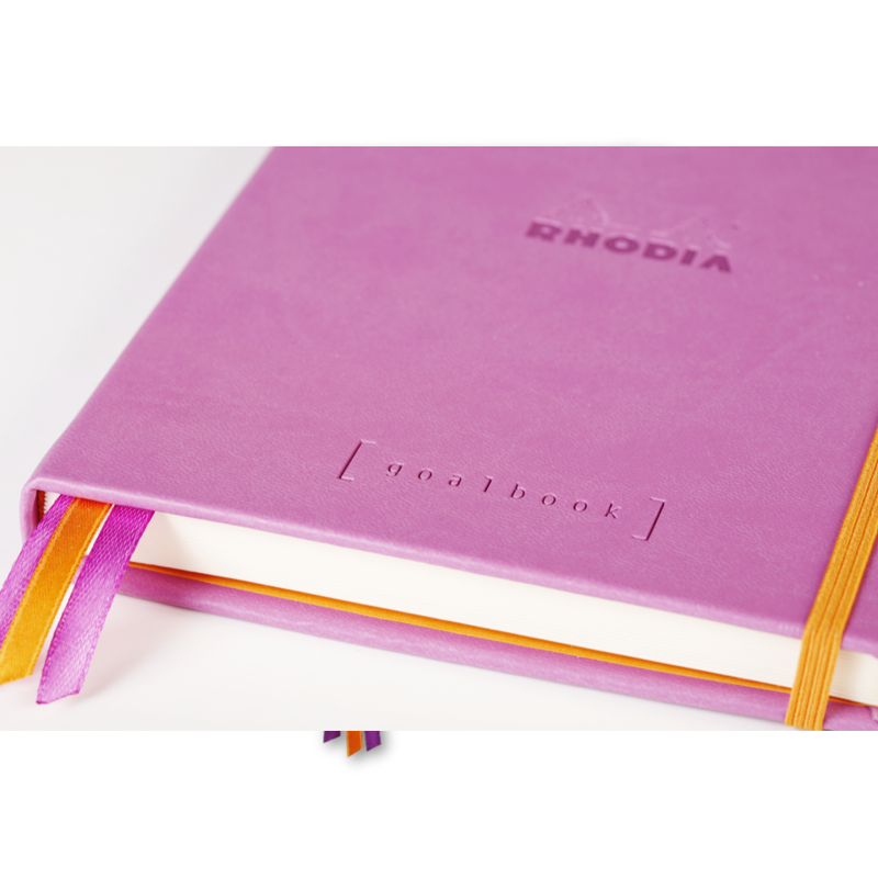 Rhodia Hardcover Goalbook Dot Bullet Journal - Ivory Paper: PURPLE