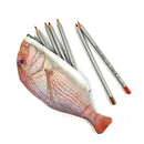 Wrapables Novelty Fish Style Pencil Case: Red