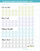 My 100 Envelope Savings Challenge Binder