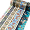 Wrapables Decorative Gold Foil Washi Tape and Sticker Set: Deer Song