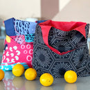 Wrapables Large & Small Allybag Reusable Grocery Bags, Set 2: (Set of 2), New York