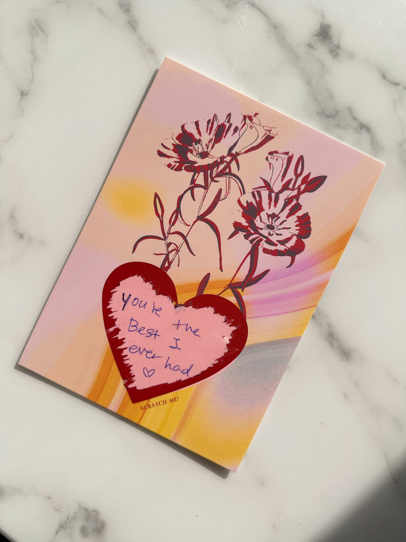 Scratch-Off Notecard - Bloom Heart