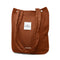 Wrapables Carry Joy Corduroy Tote Bag, Handbag: Brown